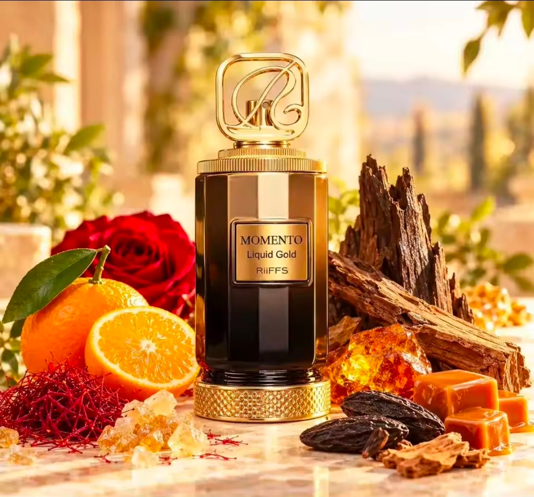 RIIFFS – Momento Liquid Gold | Extrait de Parfum 100 ml | Unisex