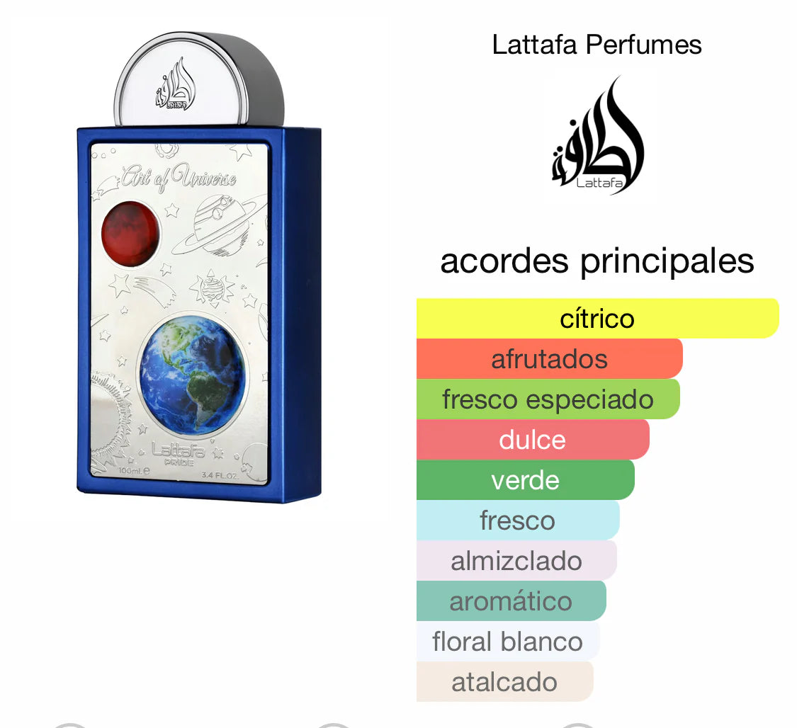 ART OF UNIVERSE DE LATTAFA PRIDE - FRAGANCIA UNISEX 100ML