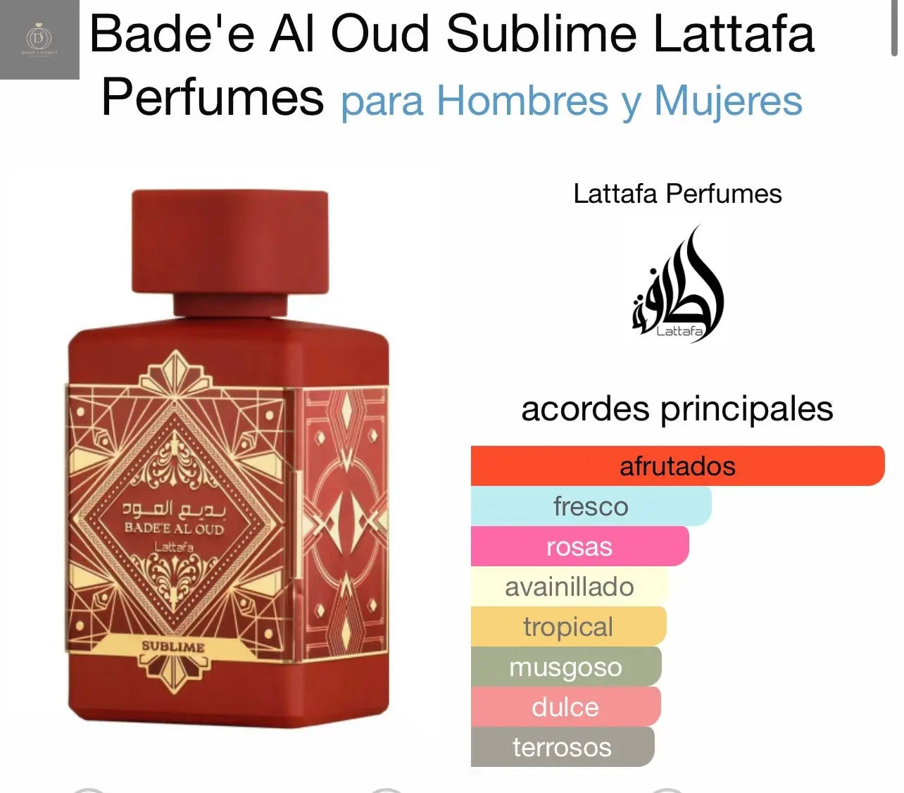BADEE AL OUD SUBLIME DE LATTAFA