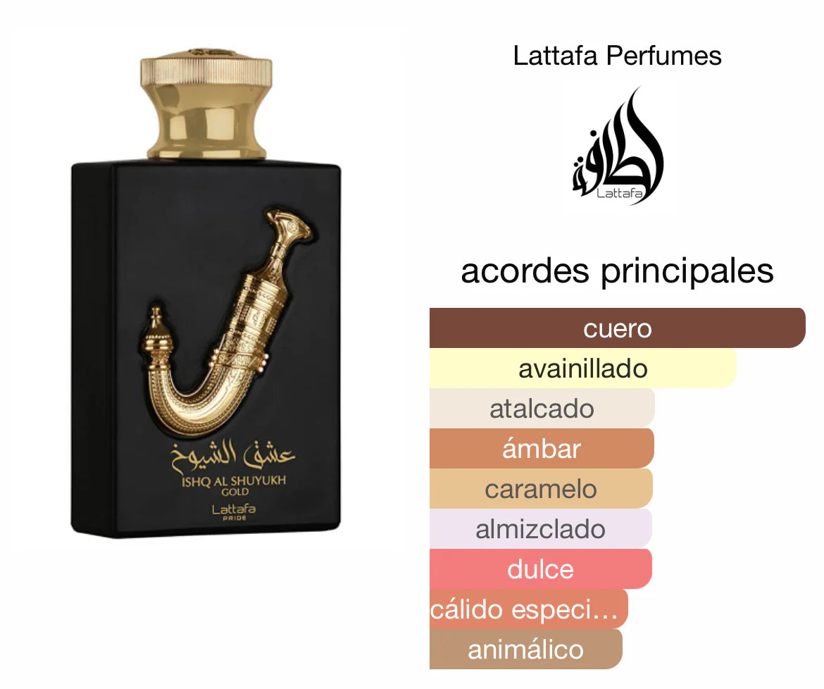 ISHQ AL SHUYUKH GOLD DE LATTAFA PRIDE 100ML