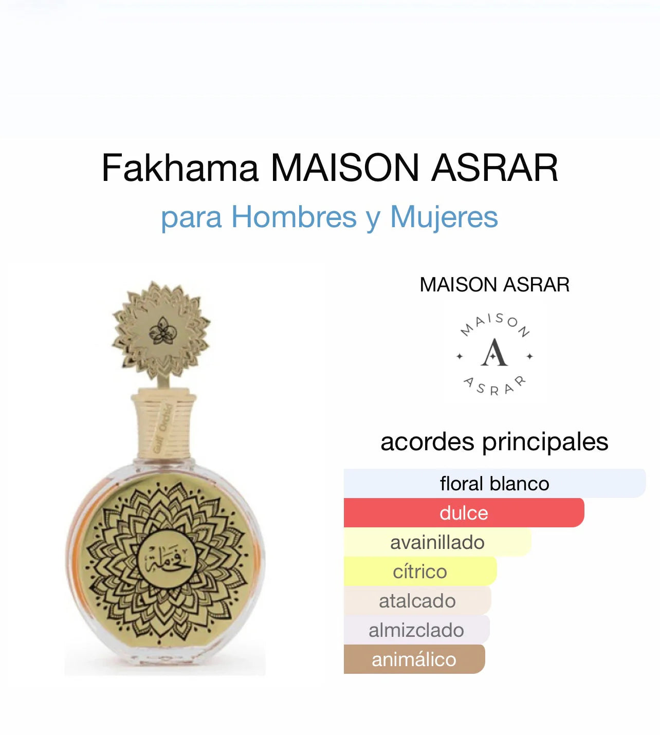 FAKHAMA DE MAISON ASRAR 100ML - UNISEX