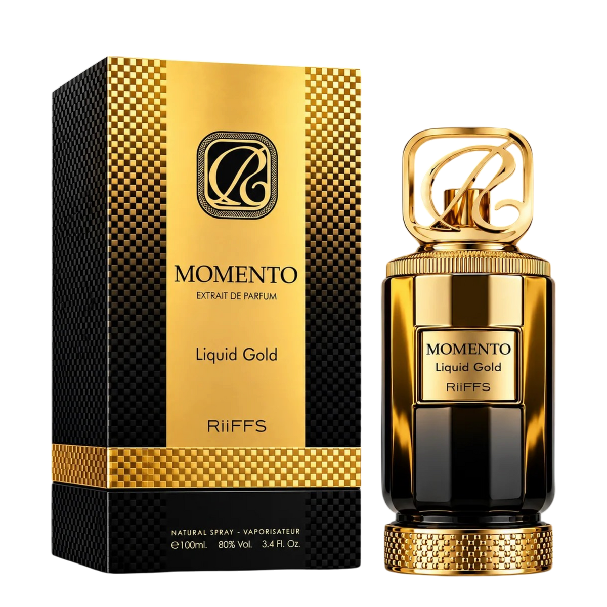 RIIFFS – Momento Liquid Gold | Extrait de Parfum 100 ml | Unisex