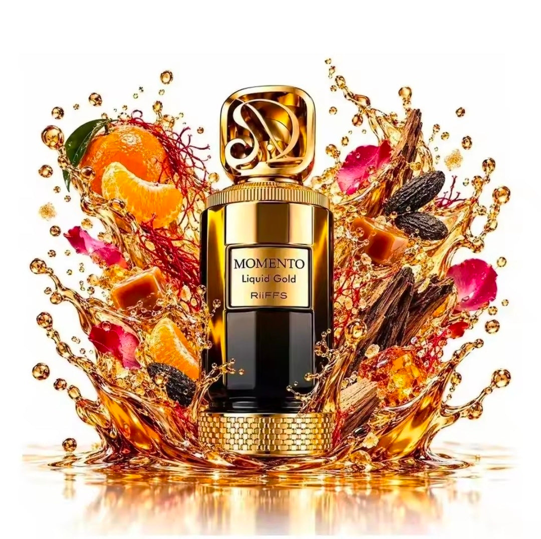 RIIFFS – Momento Liquid Gold | Extrait de Parfum 100 ml | Unisex