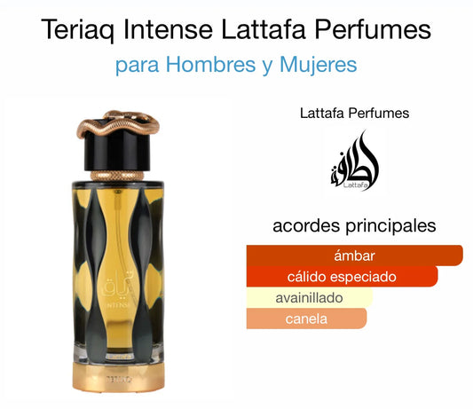 TERIAQ INTENSE DE LATTAFA 100ML UNISEX