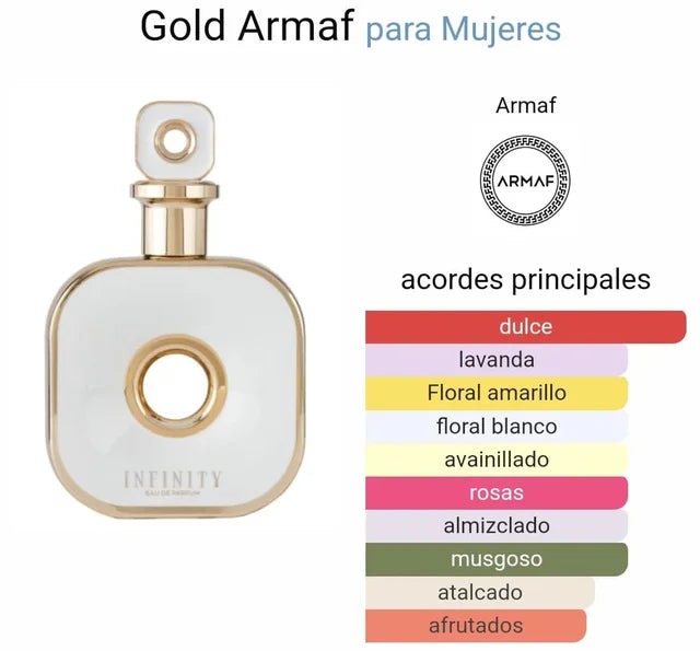 INFINITY GOLD DE ARMAF 100ML - FRAGANCIA FEMENINA