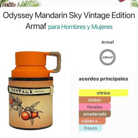 ODYSSEY MANDARIN SKY VINTAGE EDITION 100ml